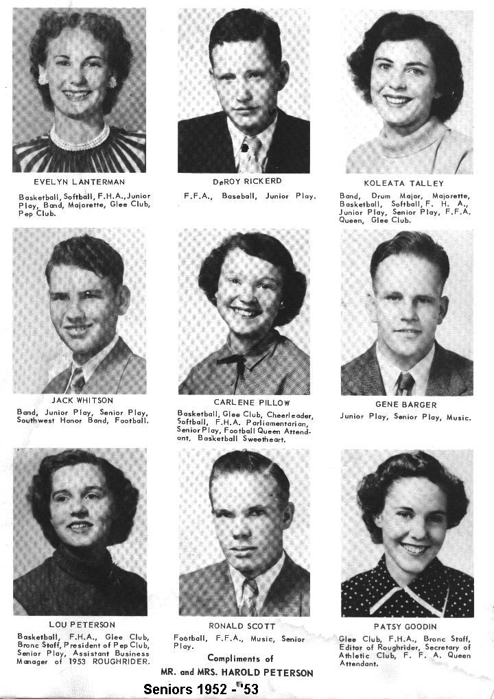 Seniors 1953